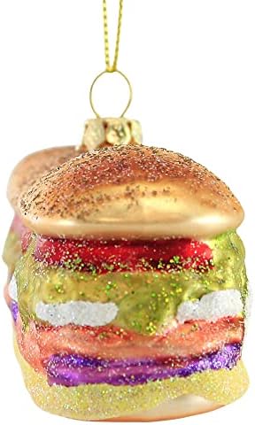 Cody Foster Deluxe Sub Sandwich 20 Glass Ornament