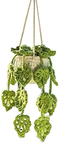 Eforcase Car Mirror Hanging Boho Flower Plant Ornament