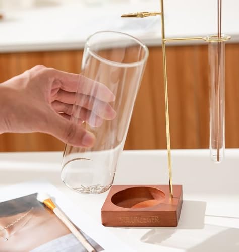 UBLUCKEN Incense Holder for Sticks with Glass Ash Catcher and Brush