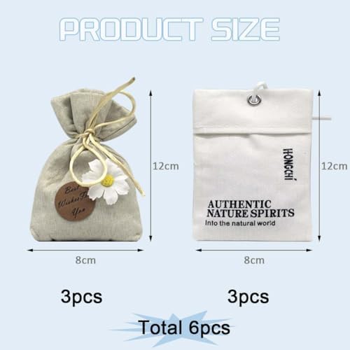 6-Pack Scented Sachets Set - English Pear Freesia Lavender