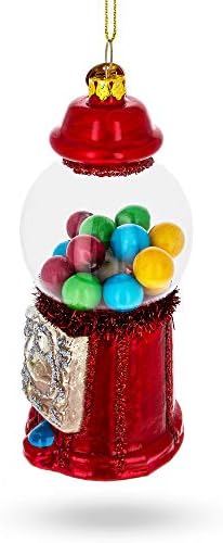 Sweet Candy Vending Machine Blown Glass Christmas Ornament 1