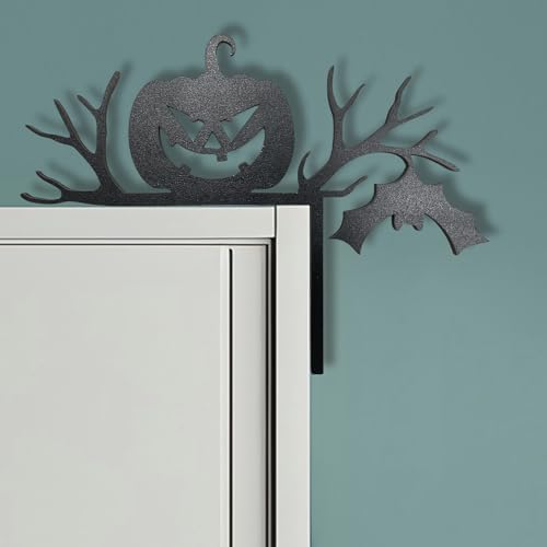 Halloween Door Topper with Spider and Witch