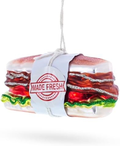 BestPysanky Fresh Sandwich Blown Glass Christmas Ornament