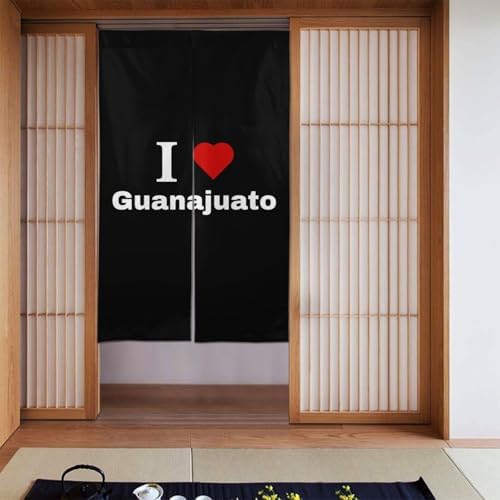 I Love Guanajuato Blackout Curtains 34x56in Door Partition Shade