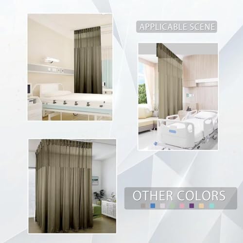 Flame Resistant Hospital Curtain Gray 9ft x 8ft