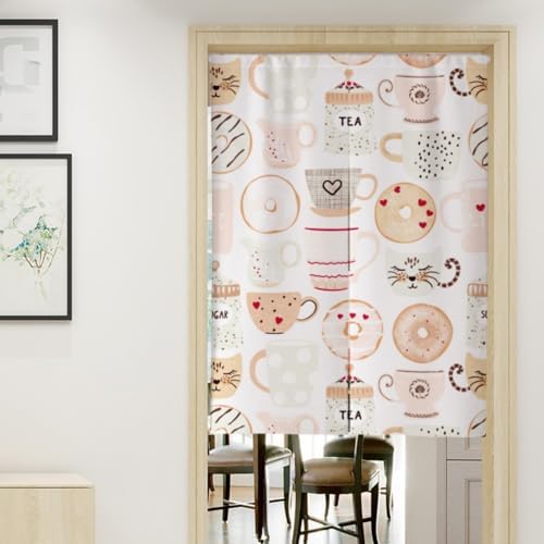 No-Punch Kitchen Curtains with Telescopic Rod