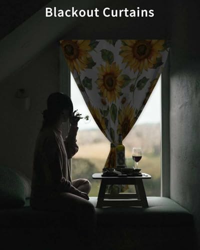 Sunflower Self Adhesive Thermal Curtains for Windows and Doors