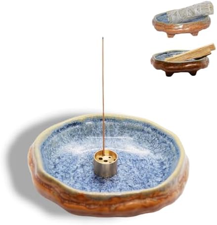 Ceramic Incense Burner Holder for Sticks and Cones