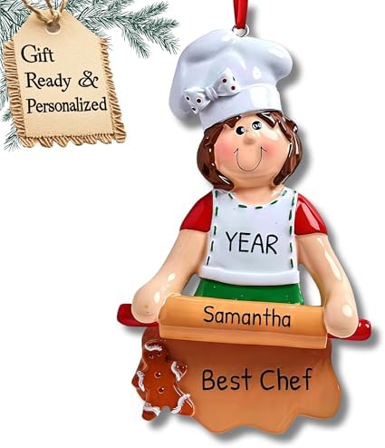 Personalized Baker Christmas Ornament 2024