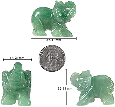 Tumbeelluwa 3pc Crystal Elephant Figurines