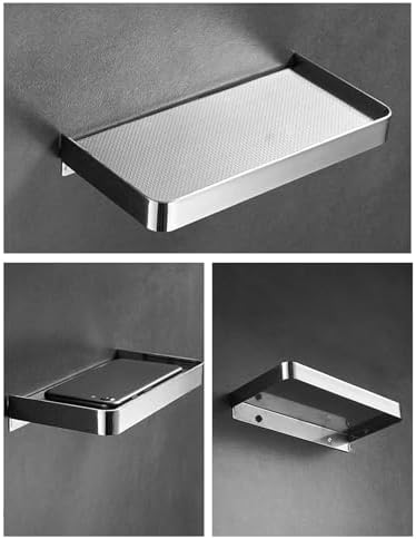Floating Wall Shelf Phone Holder for Bathroom