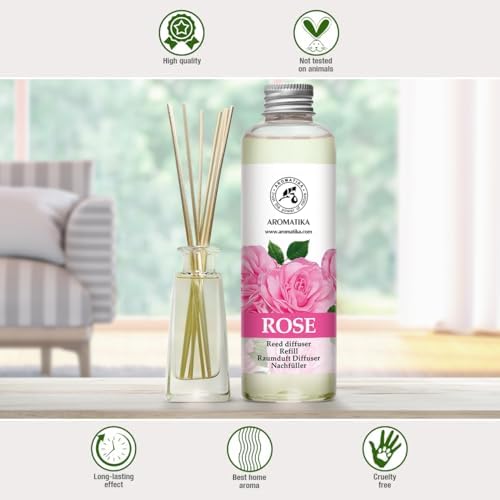 Rose Reed Diffuser Refill - 200ml Natural Fragrance