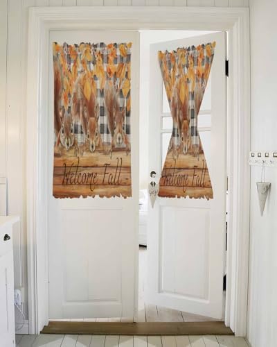 Elegant Door Curtains with Tiebacks for French Doors 1