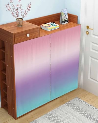 Yomandocix Rainbow Self Adhesive Curtains for Windows