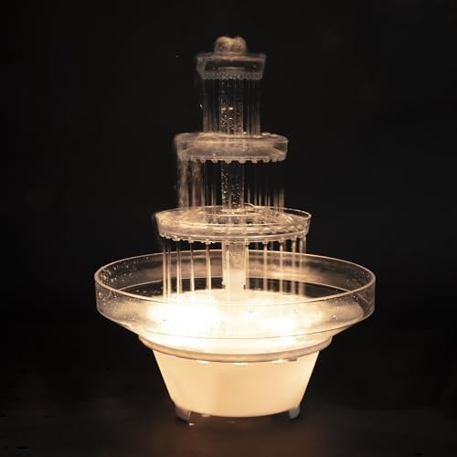 Lighted Plastic Wedding Water Fountain - 5 Piece Set