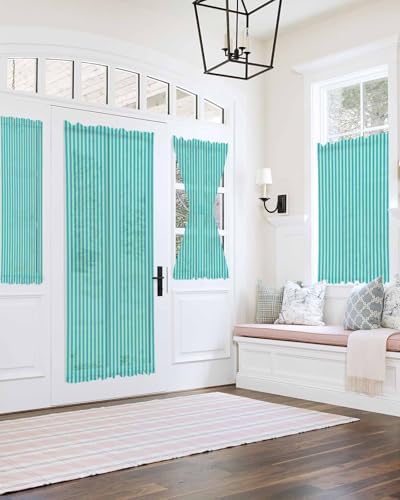 Modern Striped French Door Curtain 54W x 40L
