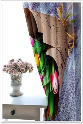 Homxi 2 Panel Blackout Curtains Set Grommet Style