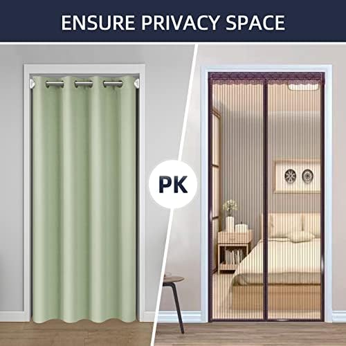 Door Curtain for Privacy Room Divider 80 Inch Blackout Grommet Top