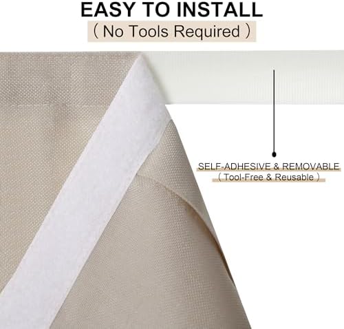 Hiasan Room Darkening Linen Door Curtain Panel