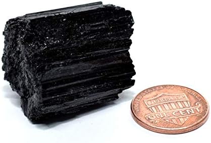 190ct Black Tourmaline Rough Crystal Specimen for Decor - Brazil