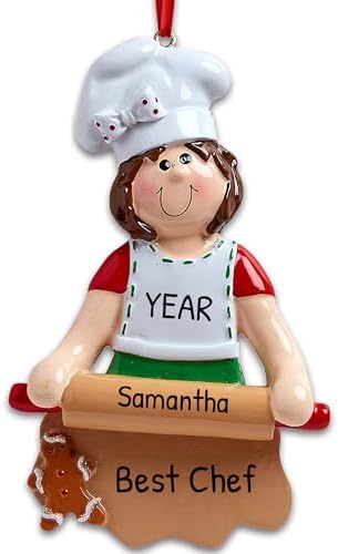 Personalized Baker Christmas Ornament 2024