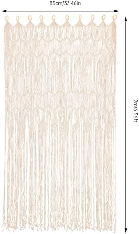 Boho Macrame Curtain 2 Panels 3346 x 7874 Inches