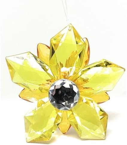 Ganz Yellow Garden Party Flower Ornament