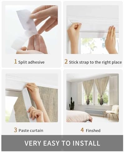 Forest Tree Self Adhesive Blackout Curtains for Windows