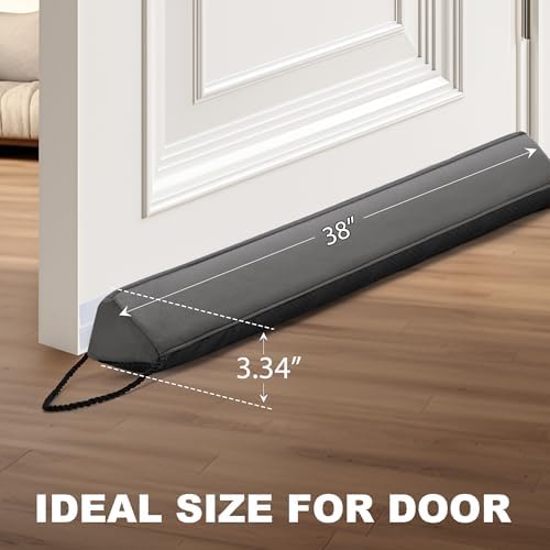 Door Draft Stopper Weighted Triangular Gap Filler for All Seasons