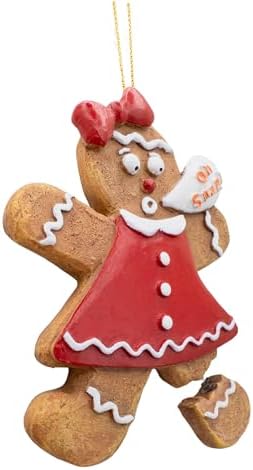 Gingerbread Woman Cookie Oh Snap Broken Leg Christmas Ornament