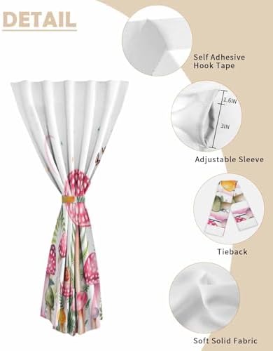 Self Adhesive Portable Blackout Curtains for Windows 35x48 Inches