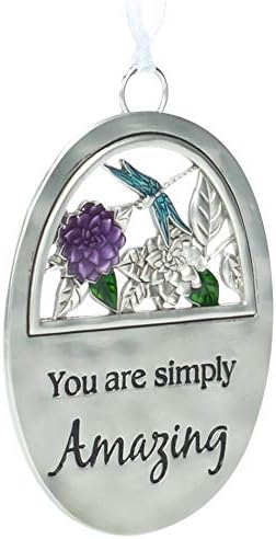 You Are Simply Amazing Silver Tone Hanging Ornament 3x2 Zinc Metal