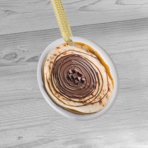 Custom Personalized Foodie Christmas Ornament - Flat Design