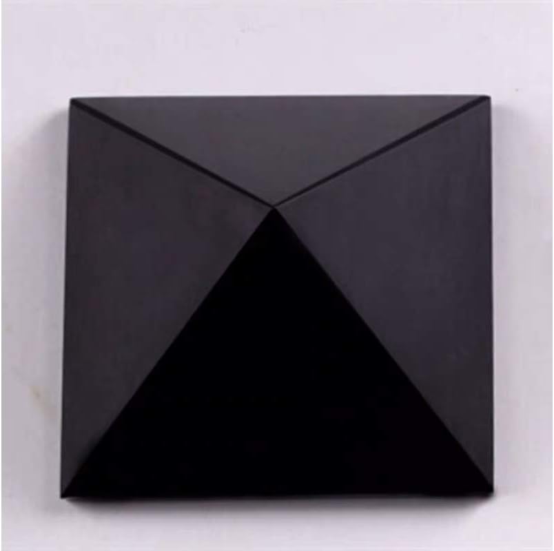 StoneStory Black Obsidian Pyramid Healing Crystal Statue
