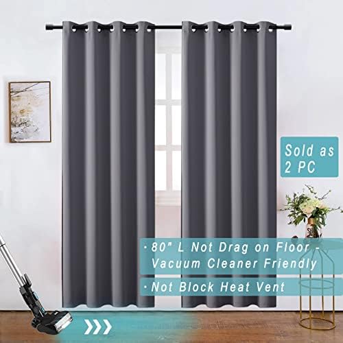 XTMYI Closet Curtain for Open Closet Blackout Privacy Doorway Panels