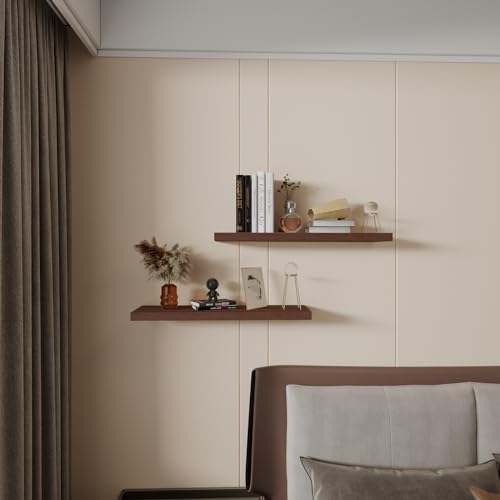 Kultilanda Floating Shelves 24 Inch Rustic Brown