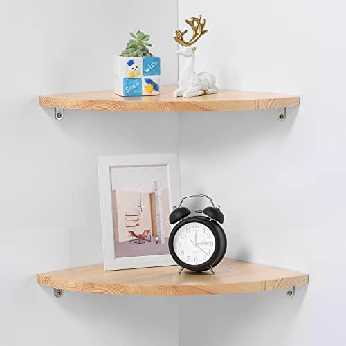 12 Inch Corner Wall Shelf Set of 2