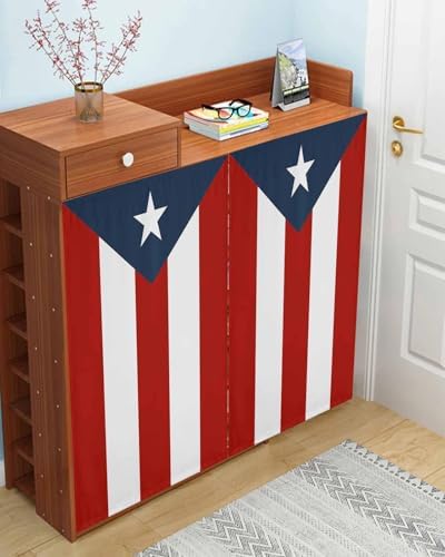 Yomandocix National Flag Puerto Rico Self Adhesive Curtains for Windows