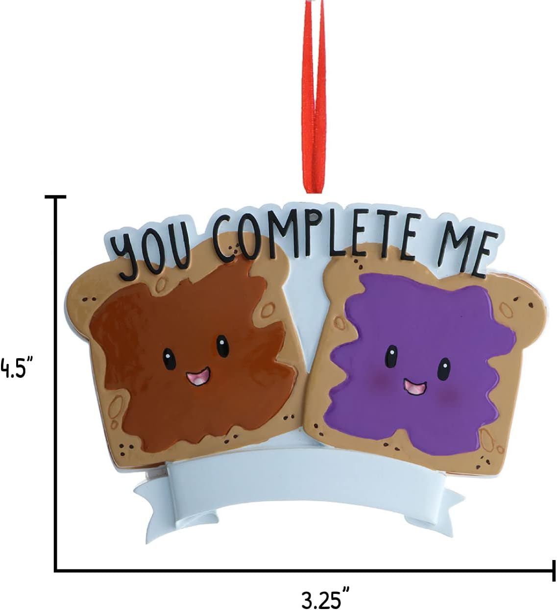 Personalized Couple Ornament 2024 - Peanut Butter and Jelly Keepsake