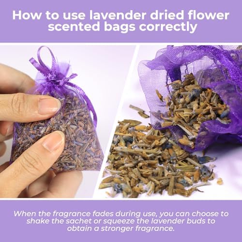 STRN 20 Pack Lavender Scented Sachets for Home and Gifts