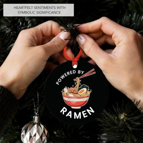 Andaz Press 35 Inch Metal Ramen Christmas Ornament