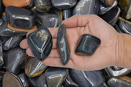 Fantasia Blue Tiger Eye Stones 12 lb Tumbled Size 9