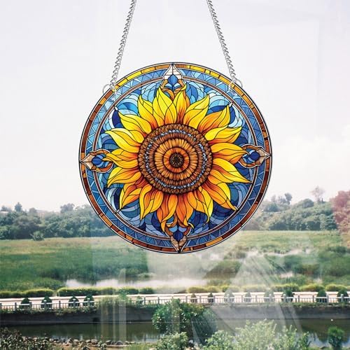 1 pcs Sunflower Acrylic Wall Hanging Decor