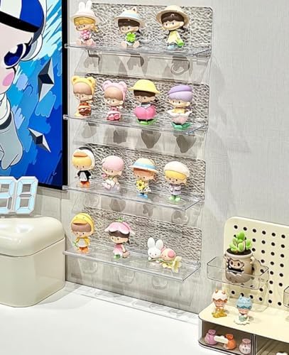 Gonice 4 Pack Clear Floating Wall Shelf for Funko POP Figures