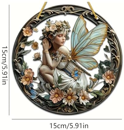 Flower Fairy Acrylic Window Decorations Elf Girl Art