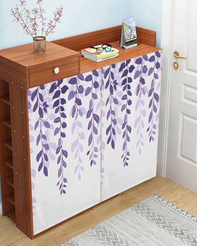 Yomandocix Purple Ombre Self Adhesive Blackout Curtains 35x48 Inches
