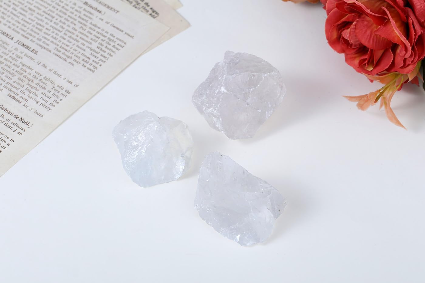 Natural Raw Crystal Incense Holder Set - 3 Stones