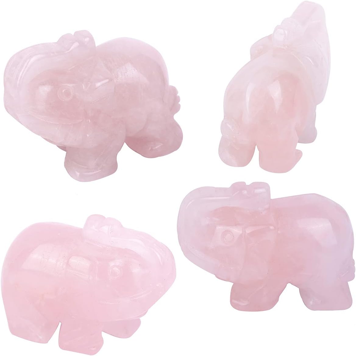 Tumbeelluwa 3pc Crystal Elephant Figurines