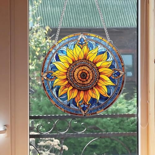 1 pcs Sunflower Acrylic Wall Hanging Decor