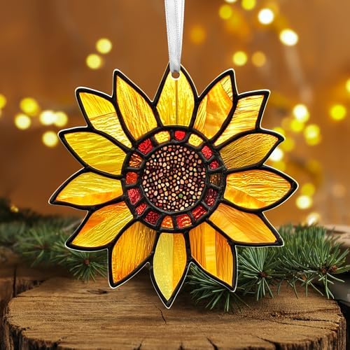 Sunflower Christmas Ornaments 2025 for Tree Decorations